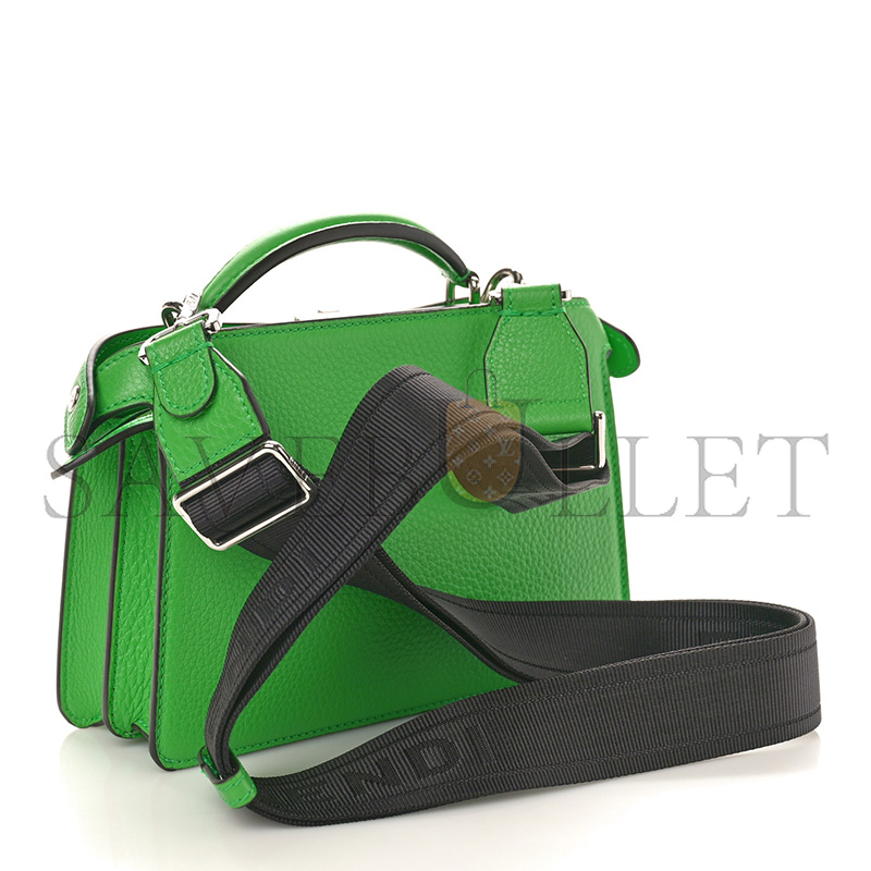 F**di cuoio romano vitello cover bi-color peekaboo i see u x cross satchel tomatillo (23*14.5*6cm)